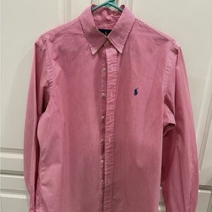 Ralph Lauren Pink Striped Button Down Shirt